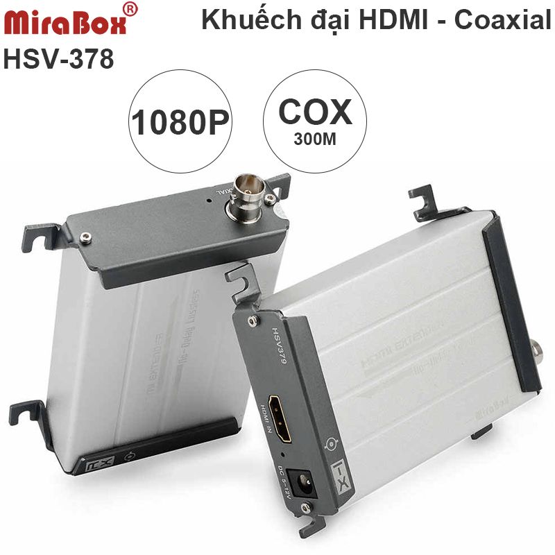 Bộ chuyển đổi tín hiệu HDMI qua cáp đồng trục BNC MiraBox HSV379