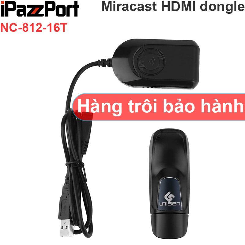 HDMI không dây Miracast dongle kết nối Smartphone Laptop lên TV iPazzport anten rời