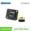 Đầu cắm VGA Female gắn trên bảng điều khiển hoặc âm tường âm sàn Coraon D-VGA-S