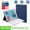 Bàn phím Bluetooth kèm bao da cover cho iPad Gen 6 Pro iPad Air 9.7 RK508 màu đỏ