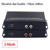 Bộ khuếch đại audio RCA 2 kênh qua cáp quang 20Km HM-2ZA