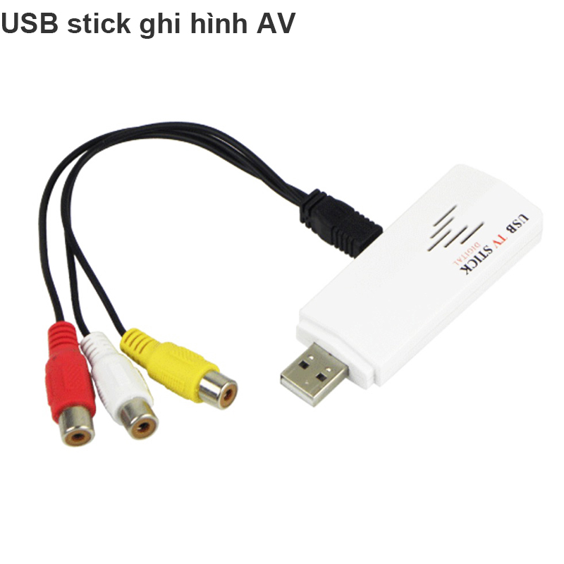 USB Capture Tivi Stick KM-268 ghi hình từ chuẩn AV vào máy tính chuyên dùng cho Máy siêu âm Nội soi