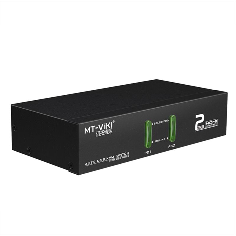  KVM Switch HDMI 2x1 - Bộ chuyển mạch HDMI và USB 2 ra 1 4K 30Hz MT-VIKI MT-0201HK 