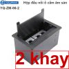 Đế ổ cắm đôi 2 khay âm sàn âm bàn có nắp đậy Coraon YQ-ZM-86-2