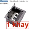 Đế ổ cắm đôi 2 khay âm sàn âm bàn có nắp đậy Coraon YQ-ZM-86-2