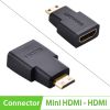 Đầu chuyển đổi Mini HDMI to HDMI (Male to Female) Ugreen 20101, Phụ kiện điện tử Hà Nội