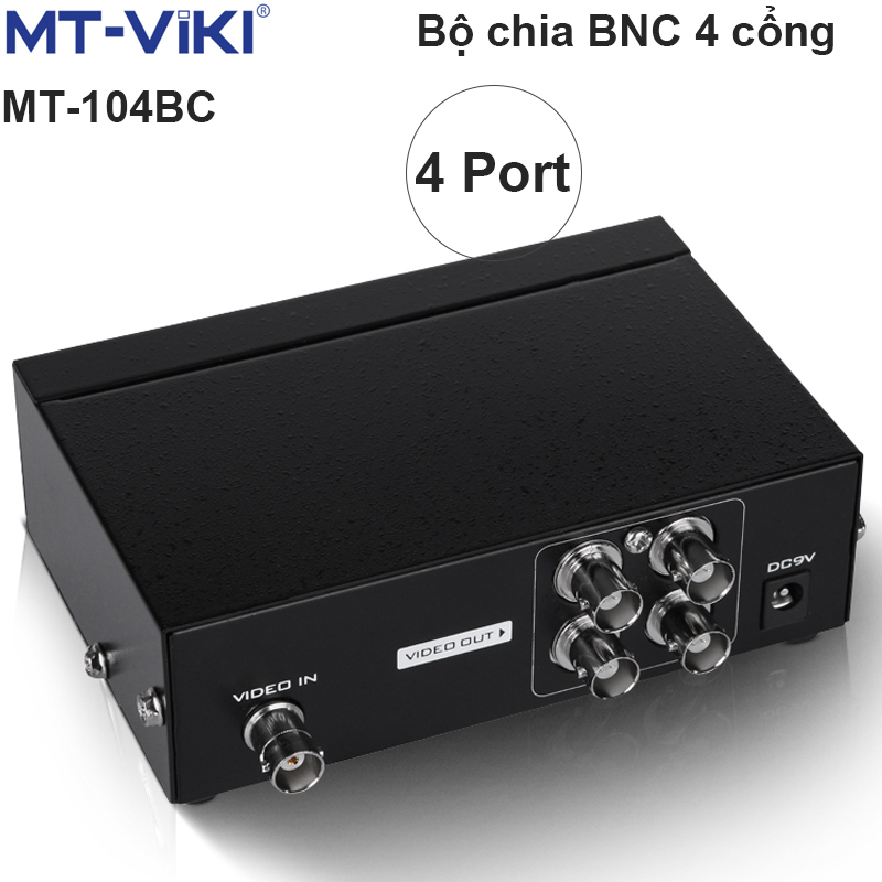 Bộ chia tín hiệu BNC Video 1 ra 4 cổng MT-VIKI MT-104BC