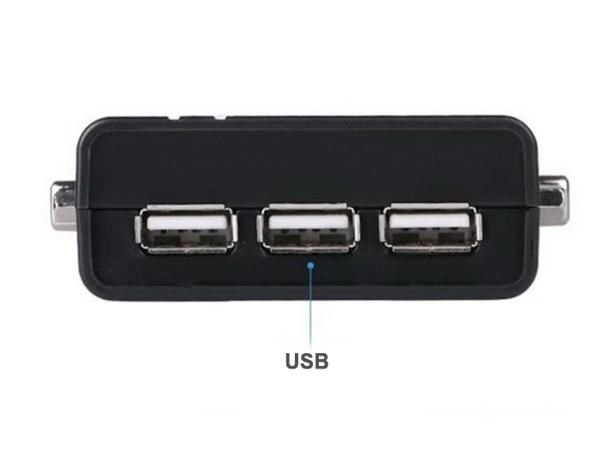  Auto KVM Switch VGA USB 2 port -chuyển mạch 2 CPU ra 1 màn hình VGA kèm cáp MT-VIKI MT-260KL 