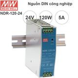  Nguồn DIN RAIL 120W công nghiệp 24V 5A Meanwell NDR-120-24 