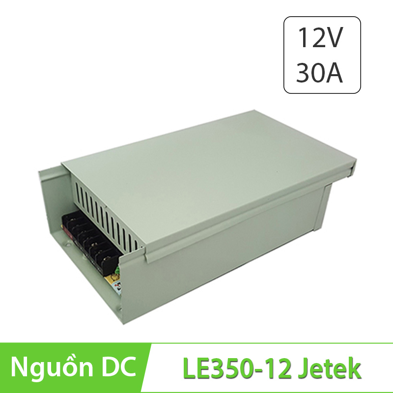 Nguồn tổng 12V-30A ngoài trời | Nguồn 12V chống nước JETEK LE350-12