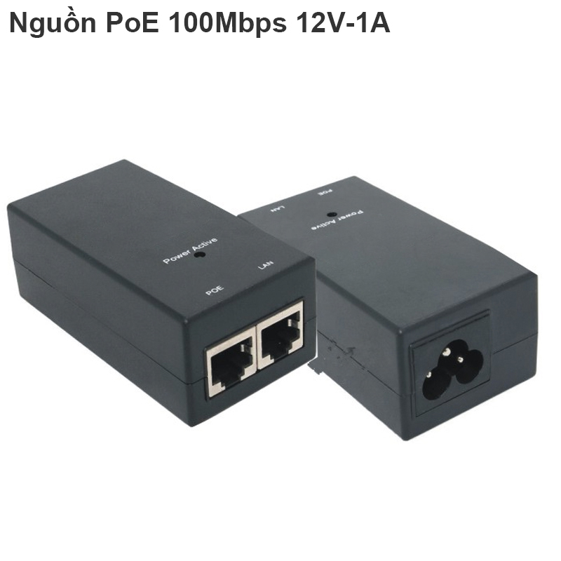 Nguồn POE 12V1A cấp nguồn cho bộ phát wifi, camera