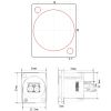 Ổ cắm jack cắm cắm 2 cổng quang fiber LC gắn bảng điều khiển Coraon Z-2LCB