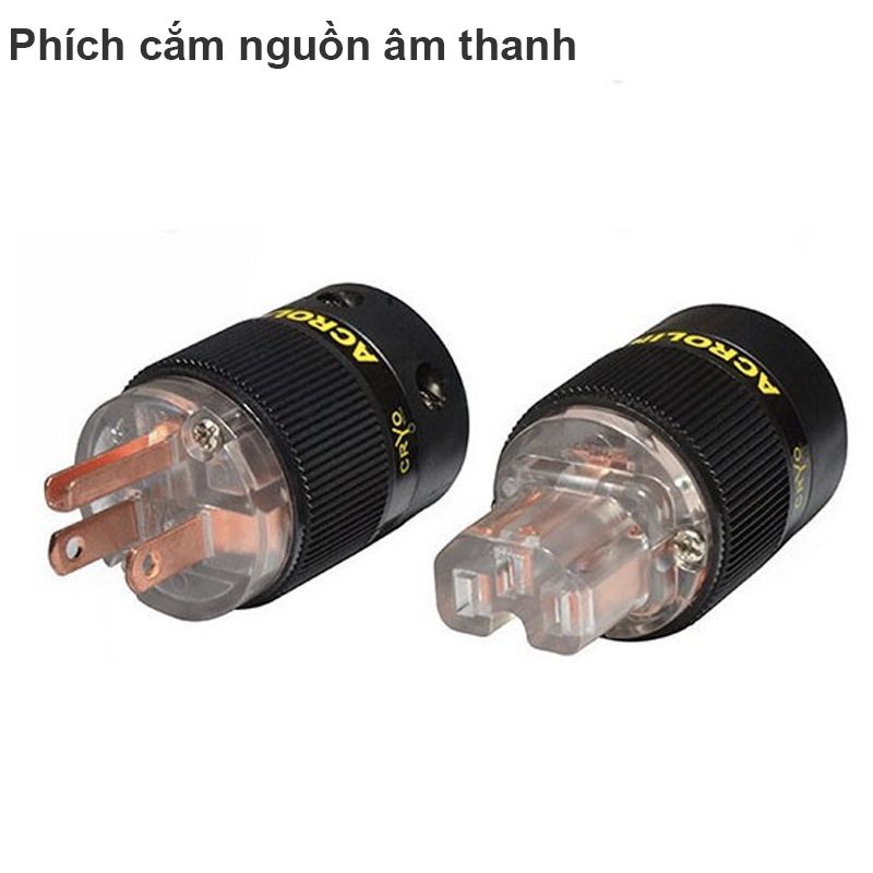 Đầu giắc nguồn âm thanh (Phích cắm nguồn cho Amplifer/Loa Hi-end) ACROLINK - CRYO FP-10