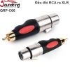 Đầu giắc chuyển AV RCA đực ra XLR Cannon Đực QRP-C67 - Cái QRP-C66 Sounking