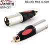 Đầu giắc chuyển AV RCA đực ra XLR Cannon Đực QRP-C67 - Cái QRP-C66 Sounking