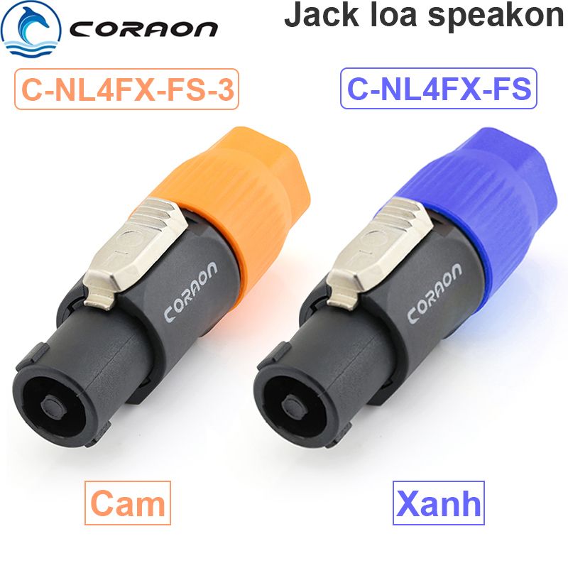 Giắc cắm âm thanh cho loa Speakon Coraon Z-NL4FX-FS