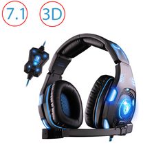 Tai nghe 3D SADES SA-907, âm thanh 3D 7.1, cắm cổng USB