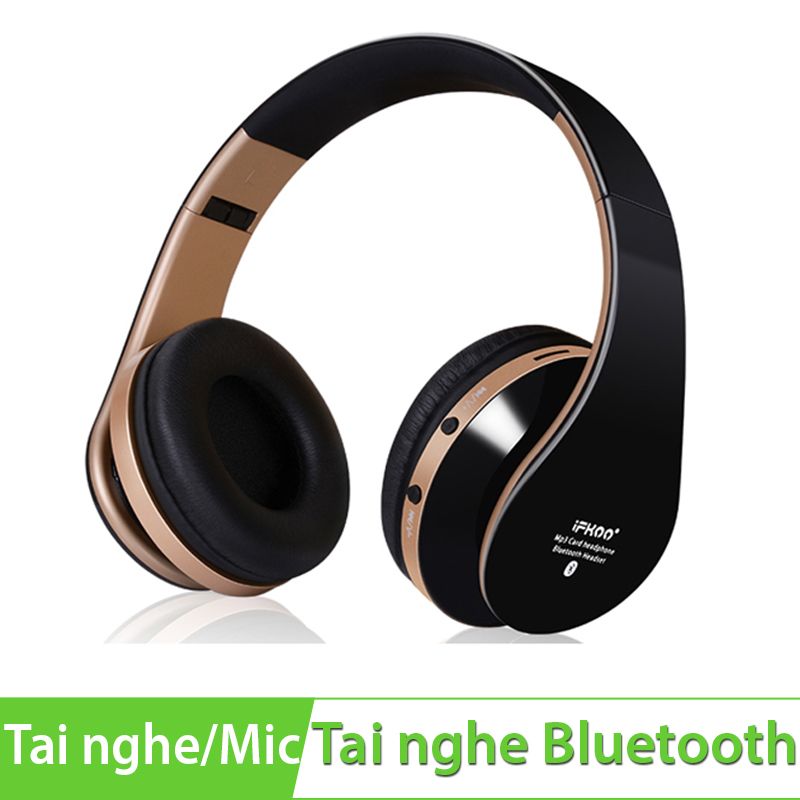 Tai nghe Bluetooth Mp3 thẻ nhớ chuyển đổi dạng có dây 3.5mm IFKOO NE750 hàng thanh lý pin sử dụng được thời lượng ngắn