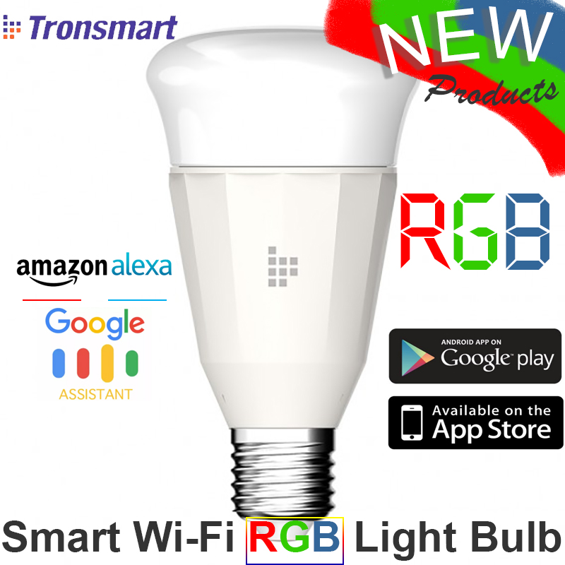 Bóng đèn đổi màu RGB điều khiển từ xa qua Wifi 9W Tronsmart Smart Wi-Fi RGB LED Light Bulb TB01