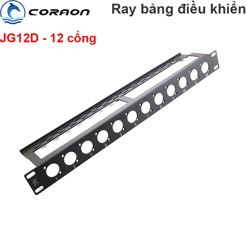Khay mặt bracket gắn nhân HDMI VGA AV RJ45 BNC SDI XLR USB 12 cổng Coraon 1U12 JG12D