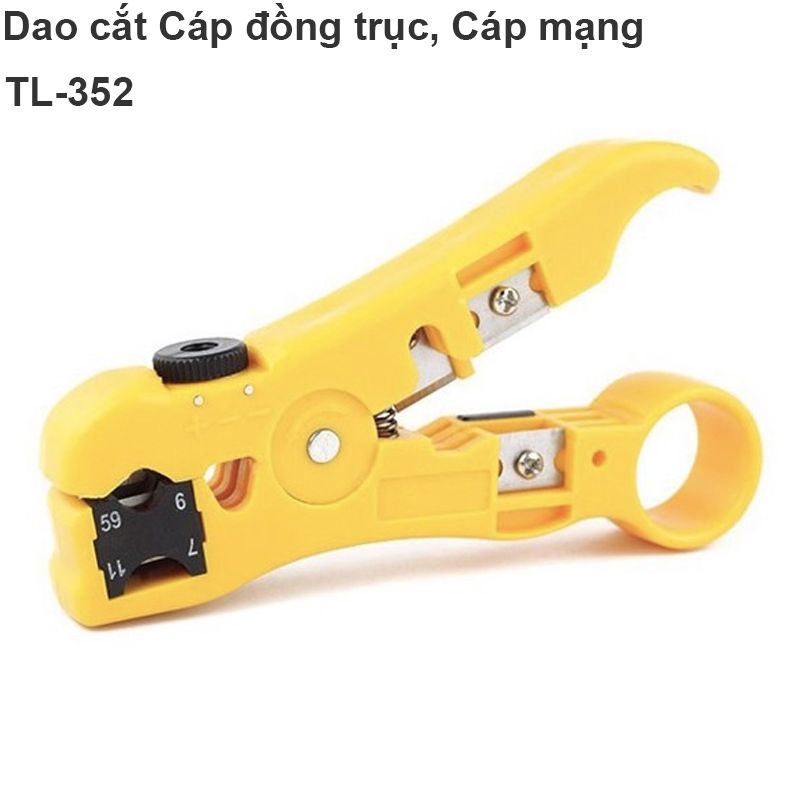 Dao quay cắt tuốt cáp mạng, cáp đồng trục TL-352