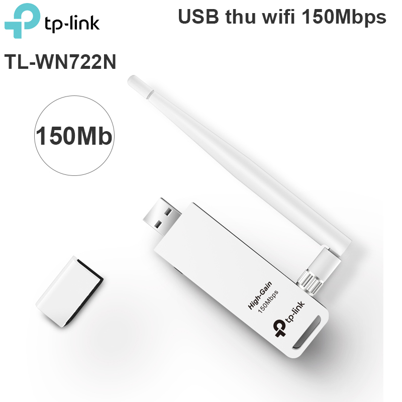 Bộ thu USB Wifi TP Link TL-WN722N 150Mps