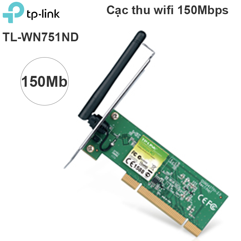 Card PCI Wifi TP Link TL-WN751ND 150Mps