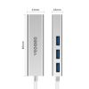 Bộ chia HUB USB 3.0 3 cổng + LAN RJ45 100Mbps Veggieg U3-3U-S