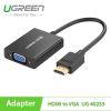 HDMI sang VGA Audio Ugreen 40212 có hỗ trợ cấp nguồn