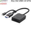 Đầu đọc thẻ nhớ TF SD USB 3.0 micro USB OTG Ugreen 20203