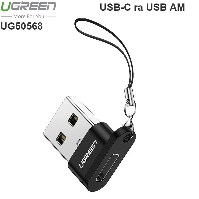 Đầu chuyển USB type-C Female ra USB 2.0 type-A Male UGREEN 50568