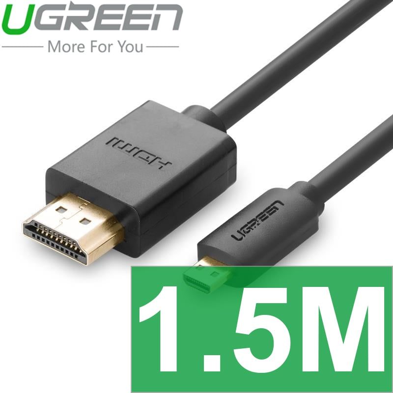  CÁP MICRO HDMI TO HDMI UGREEN 1.5M | 2M | 3M HỖ TRỢ FULL HD 1080P 2K-30HZ 