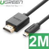  CÁP MICRO HDMI TO HDMI UGREEN 1.5M | 2M | 3M HỖ TRỢ FULL HD 1080P 2K-30HZ 