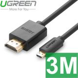  CÁP MICRO HDMI TO HDMI UGREEN 1.5M | 2M | 3M HỖ TRỢ FULL HD 1080P 2K-30HZ 