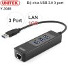 Hub USB 3.0 3Port+ Lan Gigabit Unitek Y-3045, hub phụ kiện điện tử