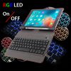 Bàn phím bao da Bluetooth cho iPad Air Air 2 Pro 9.7 New iPad 2018 có LED BOW T201D