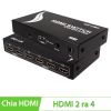 Bộ chia HDMI 2 vào 4 ra  full HD 1080P có điều khiển MT-VIKI MT-HD2-4