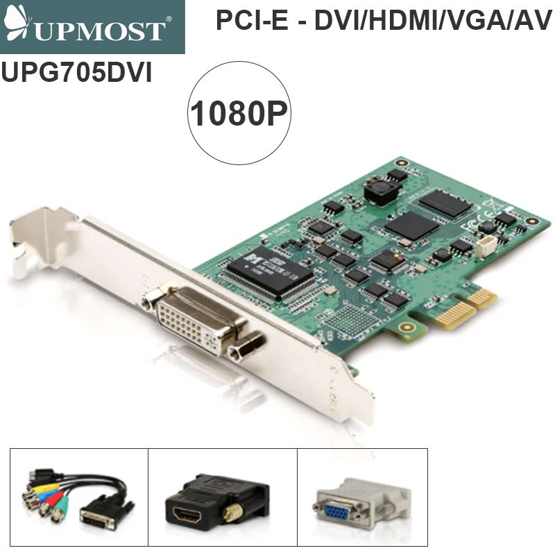 Card ghi hình HDMI VGA DVI Video Components Upmost UPG705DVI Đài Loan - Card siêu âm nội soi Y tế chuyên dụng