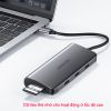 Bộ chia USB Type-C 9 trong 1 ra USB 3.0 HDMI VGA TF SD USB-C PD Ugreen 40873