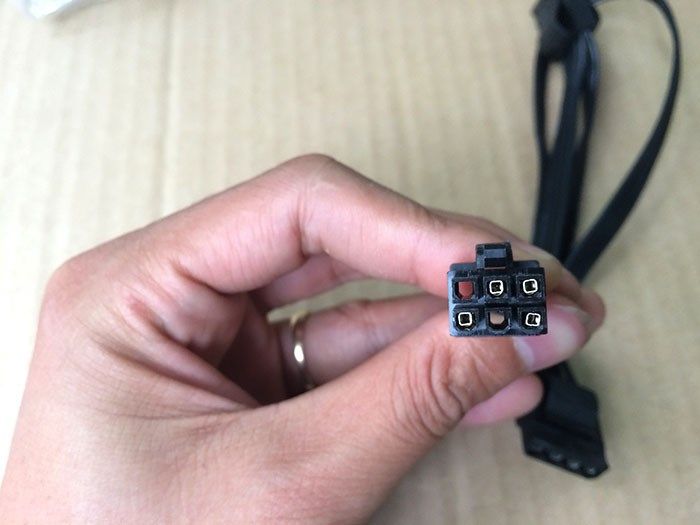 Cáp nguồn Molex 6pin to 3*4Pin IDE