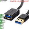 Cáp nối dài USB 3.0 AM-AF dây tròn UGREEN 0.5M 1M 1.5M 2M 3M