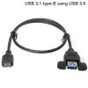 Cáp chuyển USB 3.1 type-E trên mainbroard ra USB 3.0 Female 50Cm có đai bắt vít