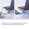 USB-C ra HDMI VGA DVI RJ45 Audio 3.5 TF SD USB 3.0 3 port USB type-C PD Ugreen 40373