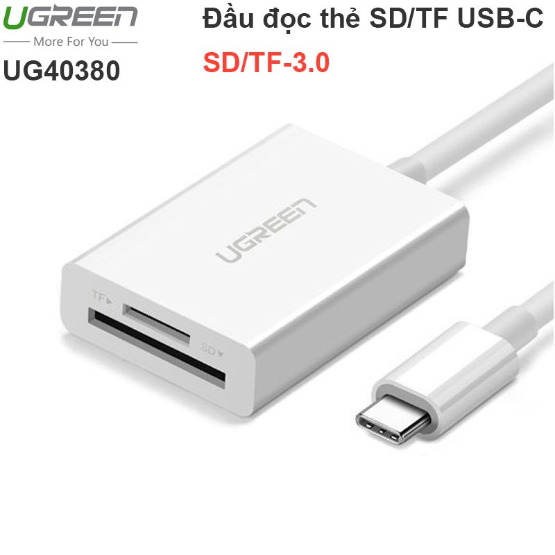 Đầu đọc thẻ nhớ Micro SD TF SD cắm cổng USB type-C 20Cm 40380