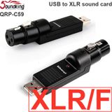  Đầu chuyển USB sang XLR Cannon cổng cái Soundking QRP-C59 