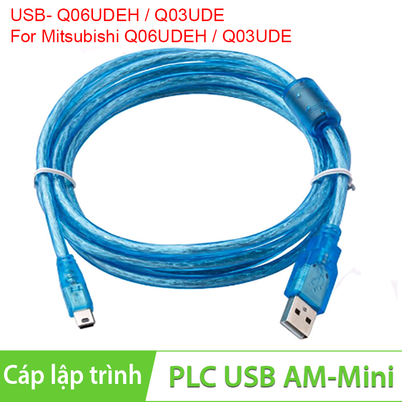 Cáp lập trình màn hình HMI Mitsubishi Q06UDEH / Q03UDE / Q06UDEH / Q03UDE 1.5 mét