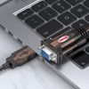 Cáp USB to RS232 Âm 1.5m Unitek Y-105D hỗ trợ Win7 8 10