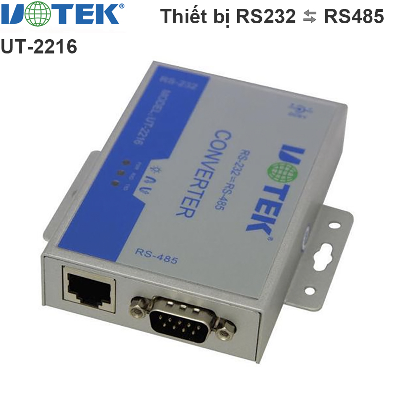 Bộ thiết bị chuyển đổi RS232 DB9 RJ45 sang RS485 UTEK UT-2216