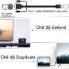 Dây cáp chuyển VGA + Audio sang HDMI 2 Mét 3 Mét full HD 1080P