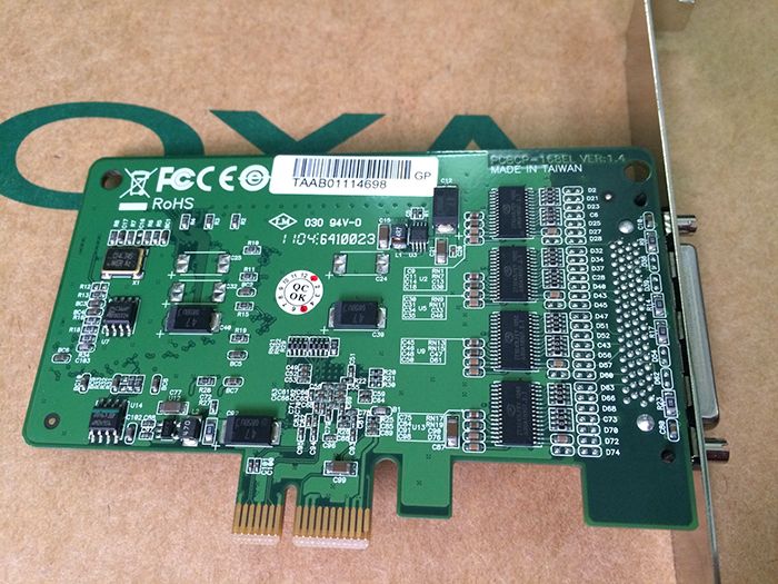  Card PCI-E 1X to 8 Port RS232 Moxa CP-168EL 